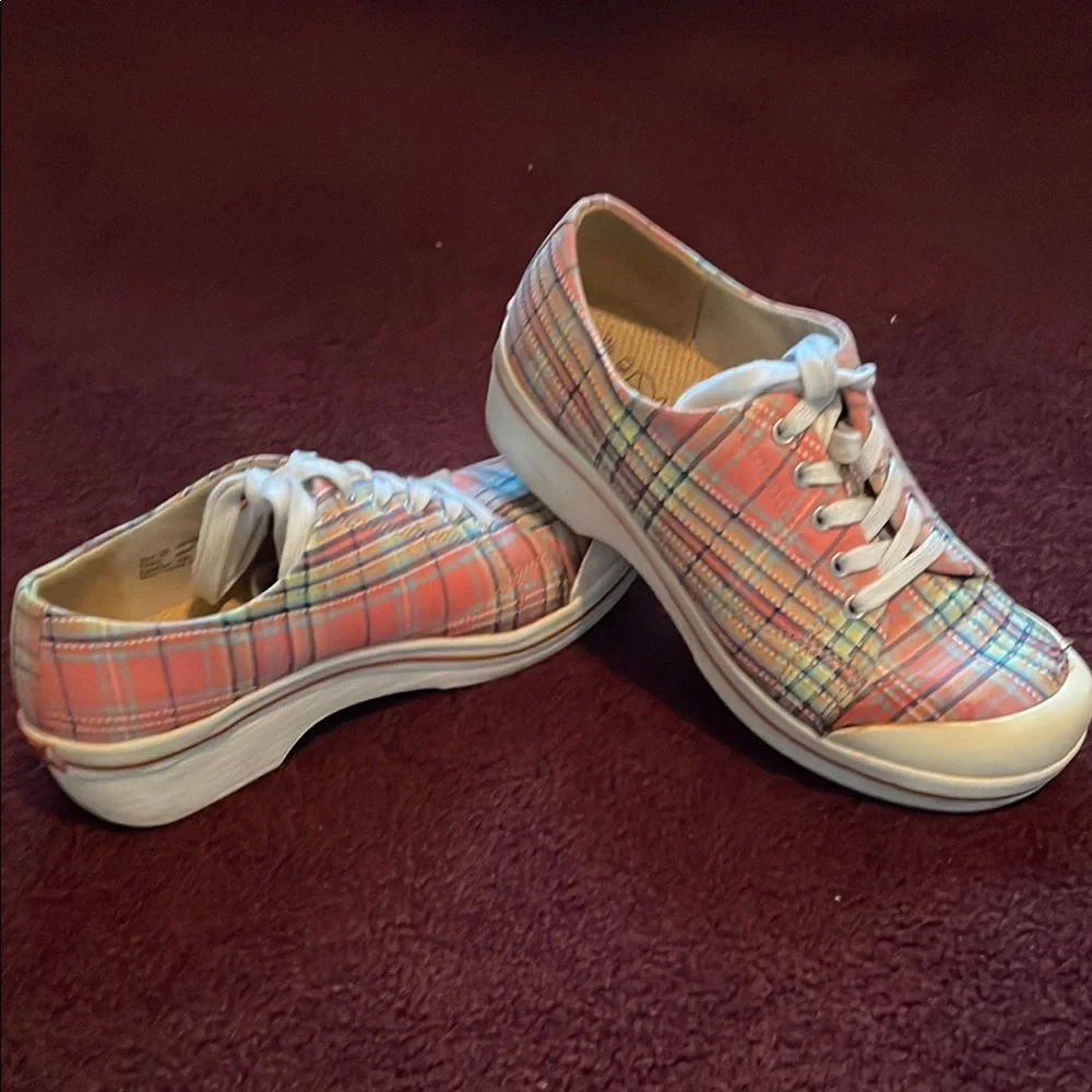 Dansko Multicolor Plaid Sneakers - Picture 3 of 6